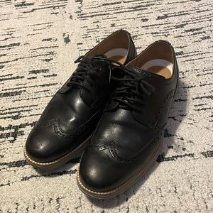Men's ØriginalGrand Cole Haan Wingtip Oxford - Size 8M Black-Leather Ironstone